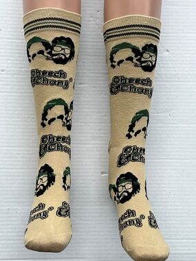 Cheech & Chong Novelty Graphic Crew Socks